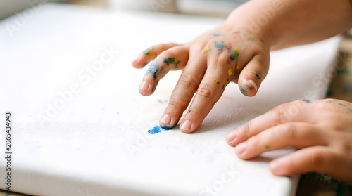 Child's Hands Painting