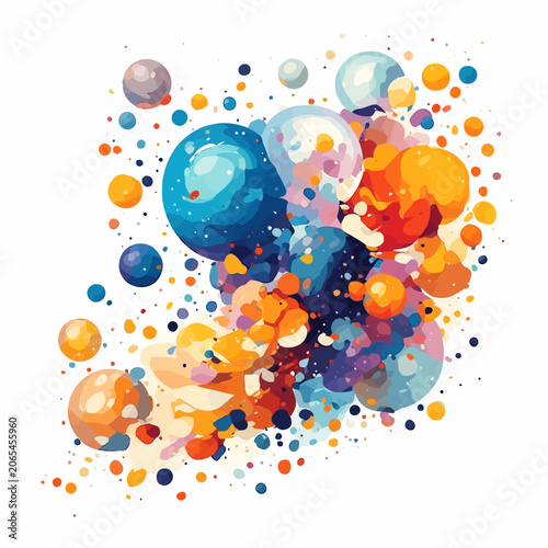 Abstract Bubble Design Painting Very Cool