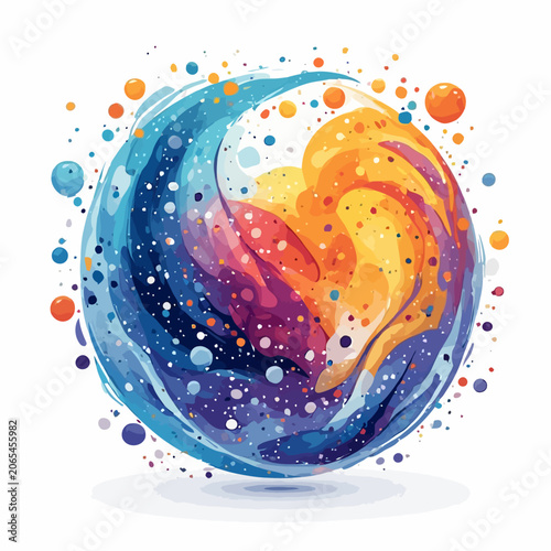 Abstract Bubble Design Painting Very Cool