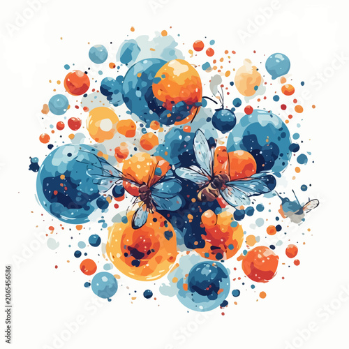 Abstract Bubble Design Painting Very Cool