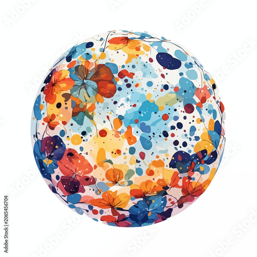 Abstract Bubble Design Painting Very Cool
