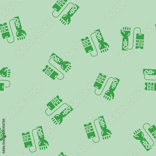 Foto tech junkie tech enthusiast glyph vector seamless pattern