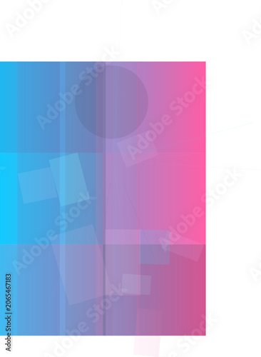 Colorful abstract geometric shapes composition.