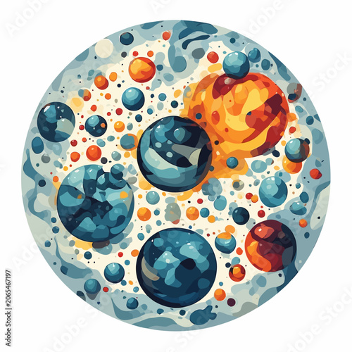 Abstract Bubble Design Painting Very Cool