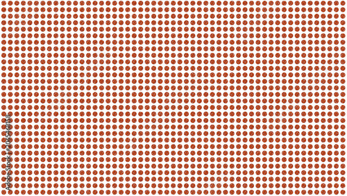 Tactile Dot Grid, Rust Orange #B7410E, Transparent Background, 8K Overlay Graphic