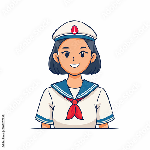 Cartoon Sailor Girl
