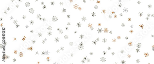 Delicate snowflakes falling...