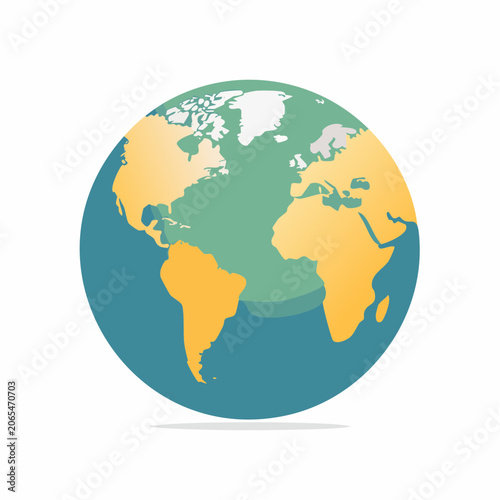 Stylized Globe of Earth