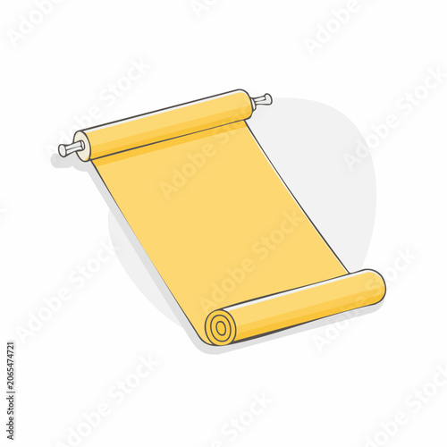 Yellow Scroll Illustration