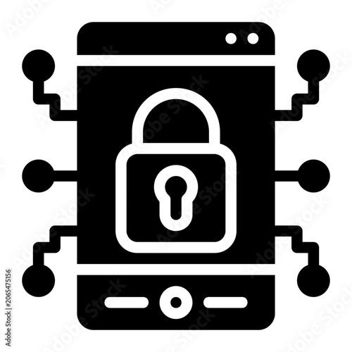 Mobile Security Icon