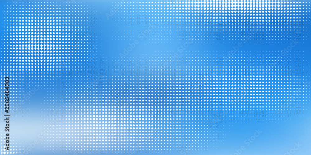 Fototapeta premium Abstract halftone pattern dot background texture. Linear vector distressed dot grunge overlay.