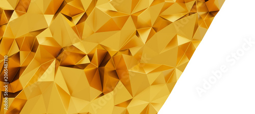 Shiny abstract golden geome...