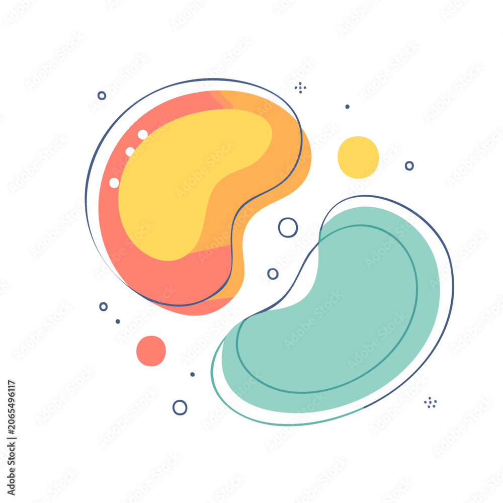 Fototapeta premium Abstract shapes modern graphic design