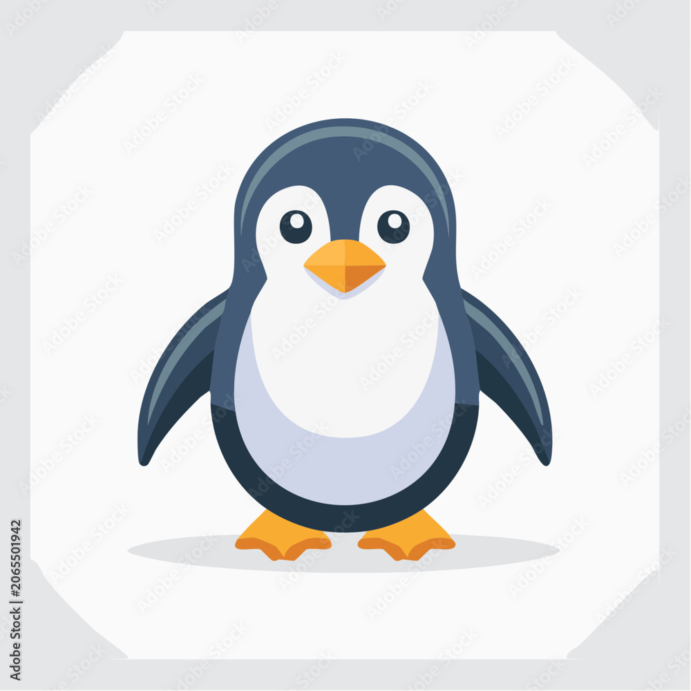 Fototapeta premium Cute cartoon penguin illustration