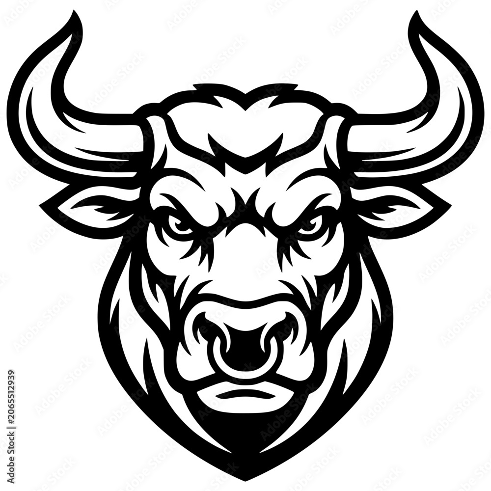 Fototapeta premium bull portrait