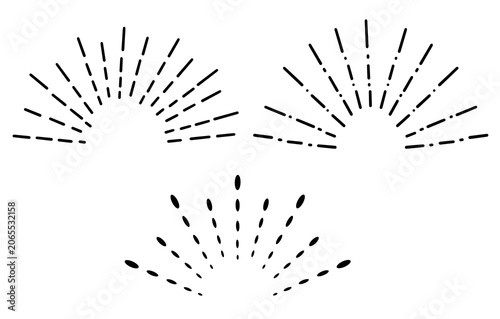 Tableau sur toile Set of comic symbols representing cheerfulness