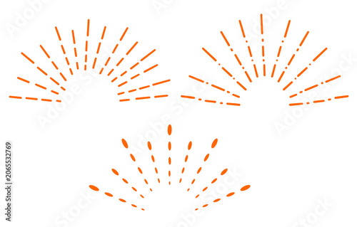 Photos Set of comic symbols representing cheerfulness