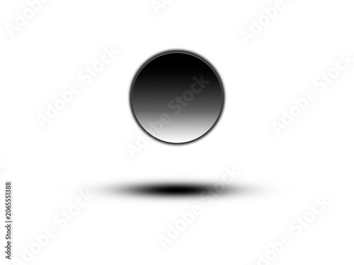 Abstract 3d sphere with gradient texture isolated on transparent background