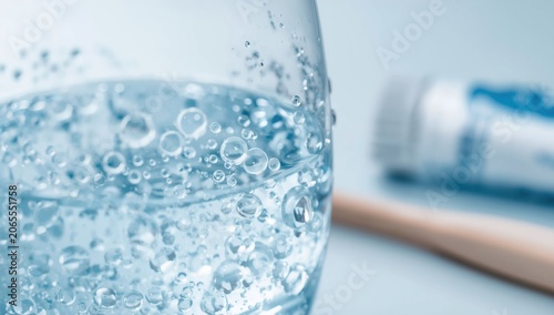How dental care uses bubbles in clean water to fight plaque and tartar buildup