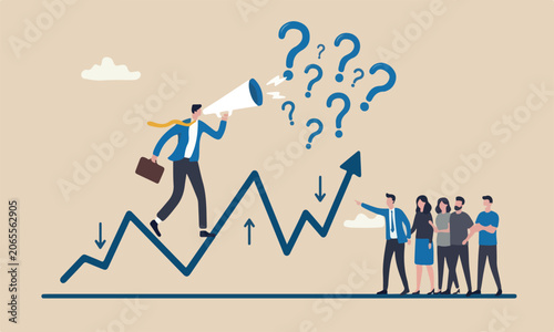 Obraz na płótnie Risk uncertainty, teams volatility or stock market fluctuation, weather strategy