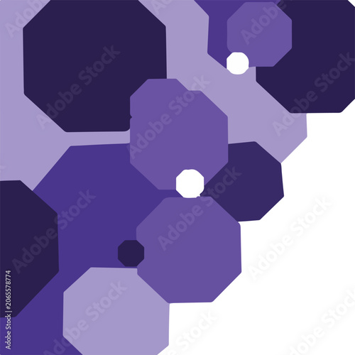 Purple hexagons pattern background graphic design element
