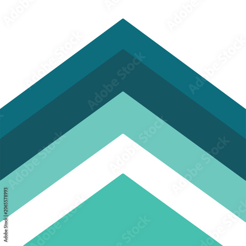 Chevron pattern in teal colors, abstract geometric design