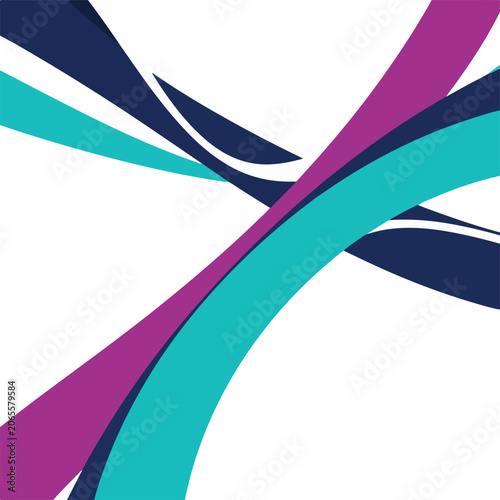 abstract colorful swirling shapes design element