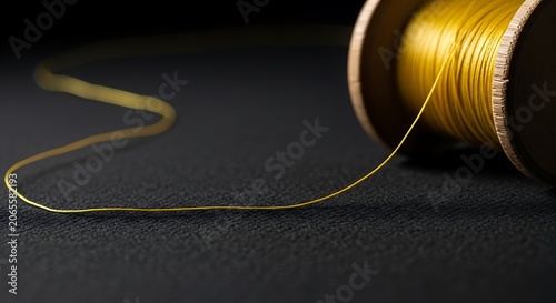 Close up of electric guitar strings and pick.