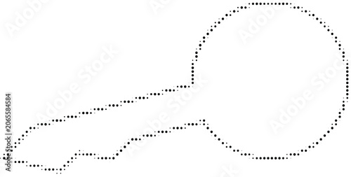 Slika na platnu A hand giving a thumbs up on a transparent background with dots