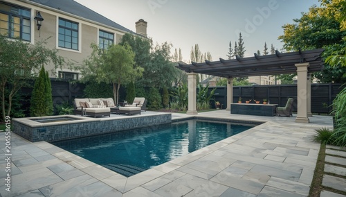 Stylish backyard layout inc...