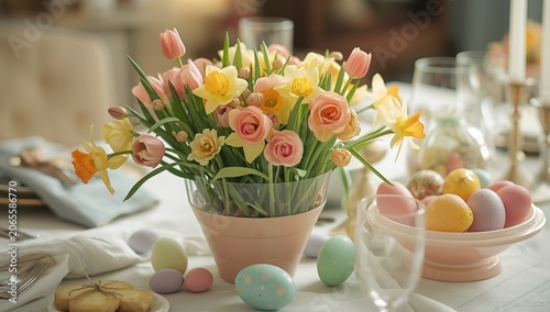 Springtime Easter table arr...