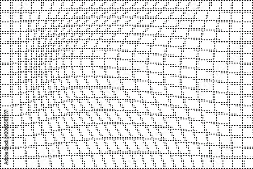 A gray grid pattern stretches across the image with a mesh texture on a transparent background
