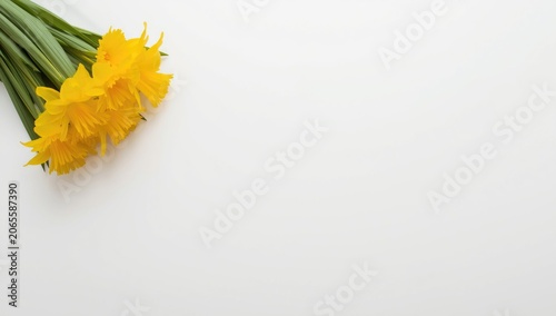 Yellow daffodil flowers on ...