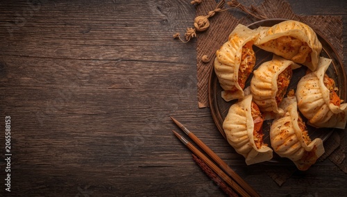 Plate of delicious dumpling...
