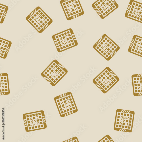 Quadro em tela othello game board table glyph vector seamless pattern