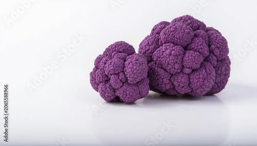 Purple cauliflower isolated...