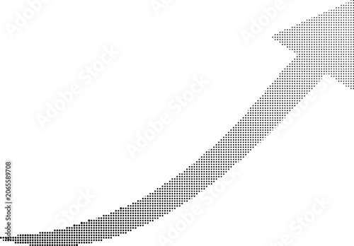 A gray arrow ascends sharply upwards on a transparent background.