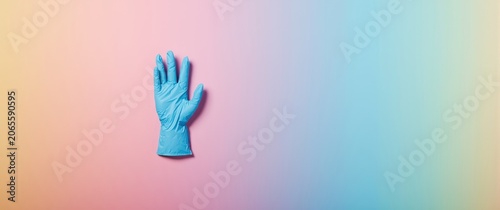 Overhead shot of a medical ...