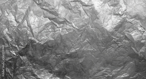 Silver crumpled vintage tex...