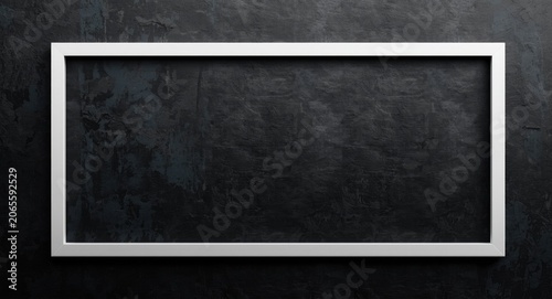 White rectangular frame on ...