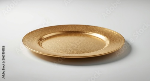 Elegant golden plate displa...