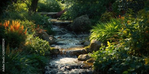 Prosperous greenery garden ...