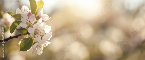 Delicate apple blossom text...