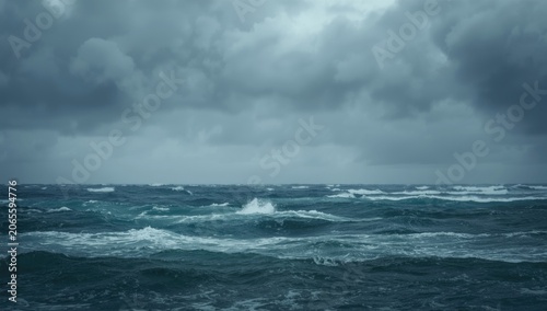 tempestuous ocean with cras...