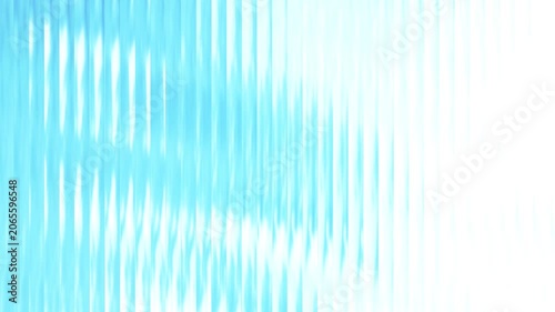Bright cyan abstract background featuring vertical wavy lines and soft white light gradients