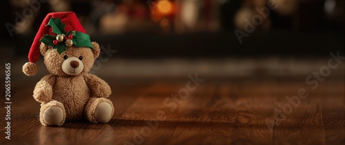 Holiday themed teddy bear i...