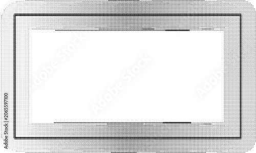 Vászonkép A close-up view of a metallic frame with a rectangular shape on a clean surface