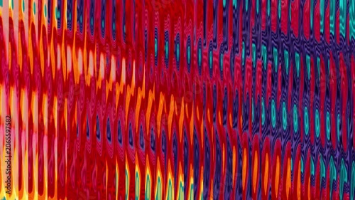 Vibrant abstract background with intense red and deep blue vertical wavy lines and bright accents