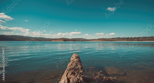 Serene reservoir view with ...