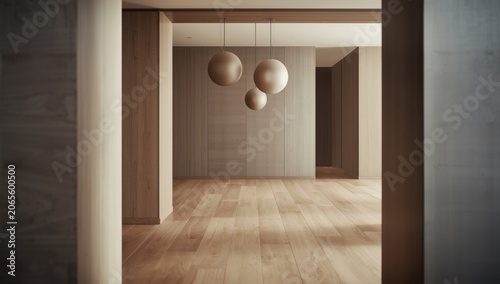 Modern minimalist interior ...